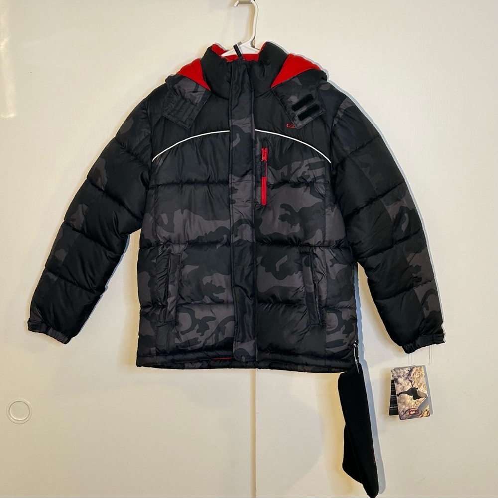 Boy’s CB Sports Black Camo Puffer Jack